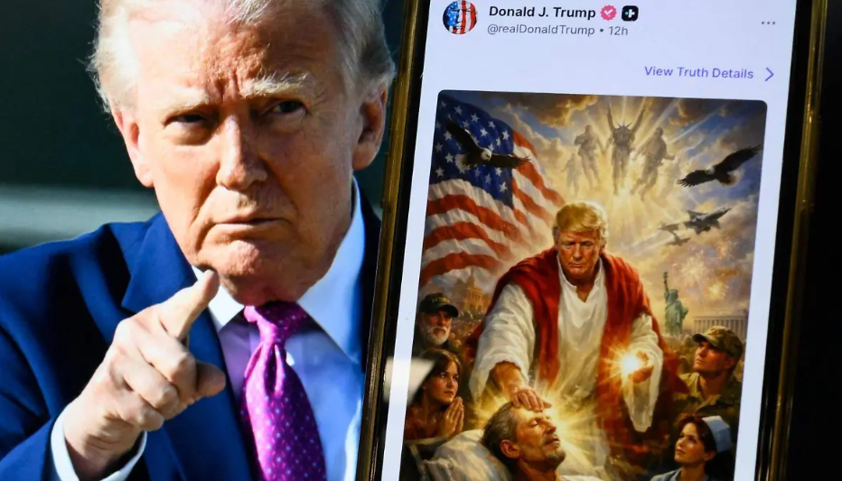 Polémica por imagen de Trump como Jesús reaviva debate sobre idolatría política en círculos cristianos